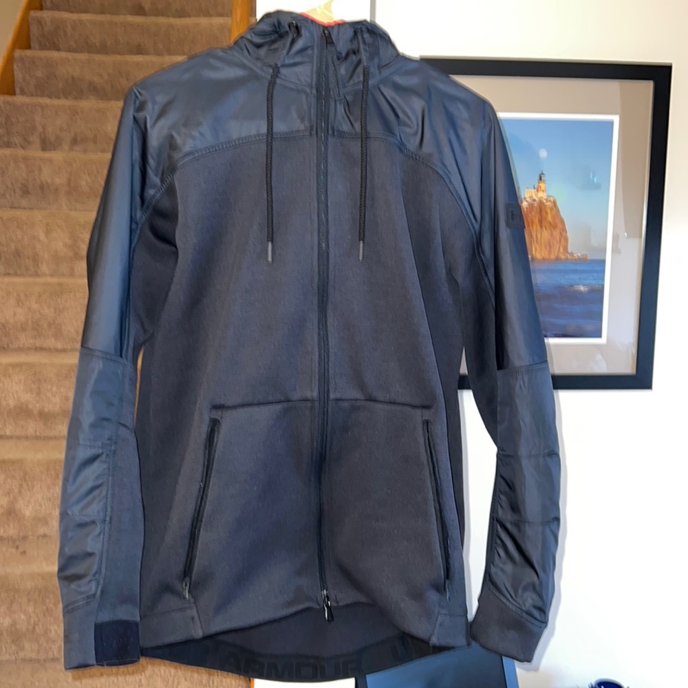 Under Armour swacket black sweater jacket cold gear size medium